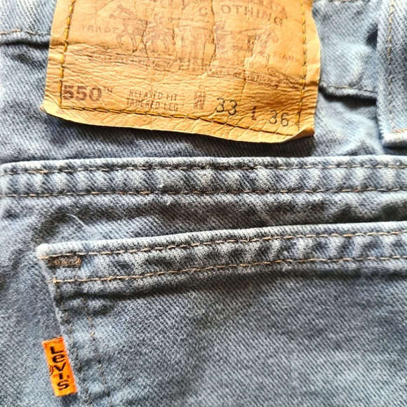 LEVI'S 550 ZIP FLY~ VINTAGE ORANGE TAB~🎊HP🎊 - Picture 3 of 7